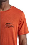 ICEBREAKER Herren Outdoor-Shirt "Merino Tech Lite S/S Crewe Caravan Life" Kurzarm